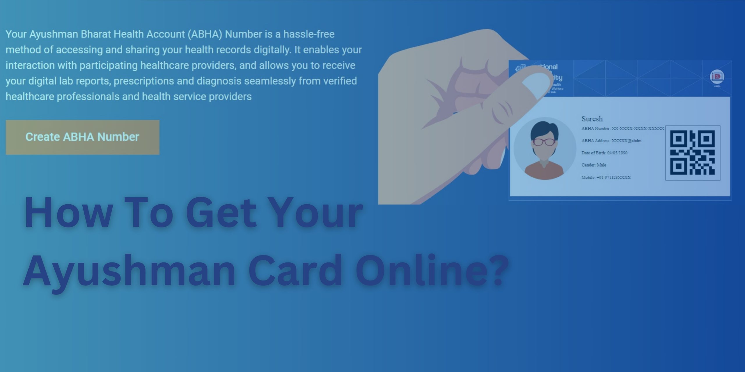 How to Apply for an Ayushman card online at home